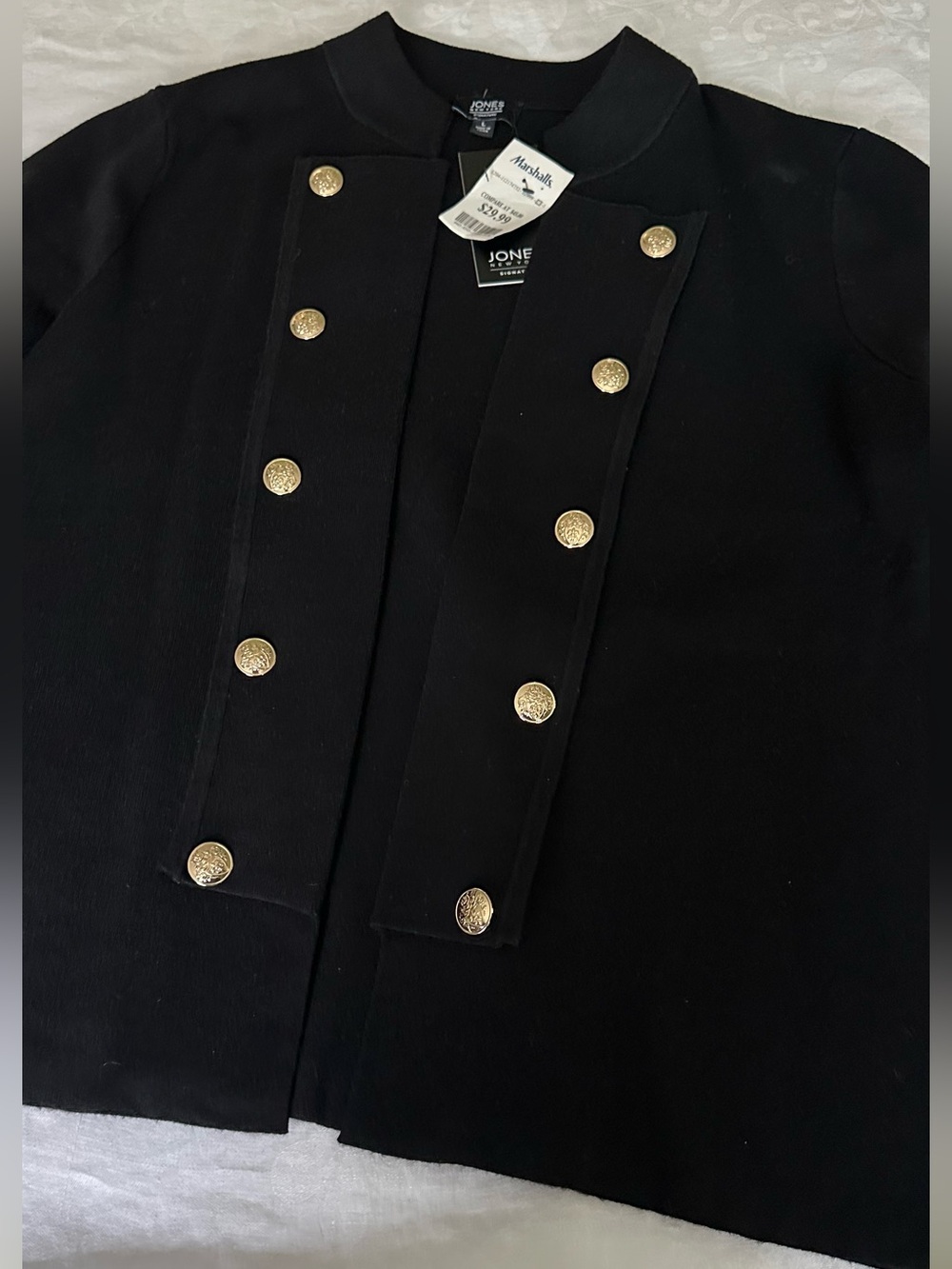 Jones New York nwt black knit jacket